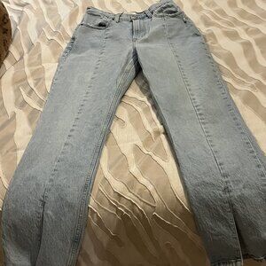NWOT Abercrombie & Fitch The 90s Straight Ultra High Rise Curve Love Size 26/2